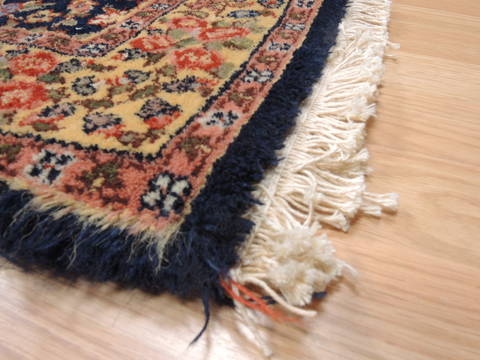 Baluch Blue Hand Knotted 16 X 30 Area Rug 100-111043 Image 4