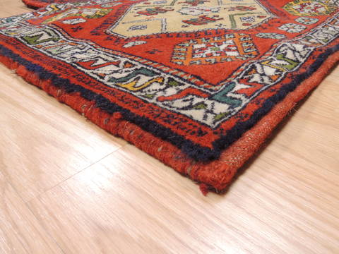 Baluch Red Square Hand Knotted 20 X 21 Area Rug 100-111044 Image 3