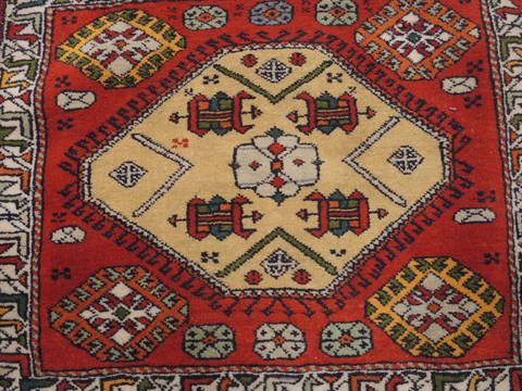 Baluch Red Square Hand Knotted 20 X 21 Area Rug 100-111044 Image 4