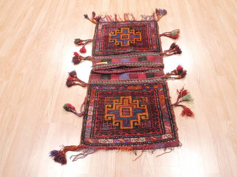 Baluch Red Hand Knotted 17 X 36 Area Rug 100-111047 Image 1
