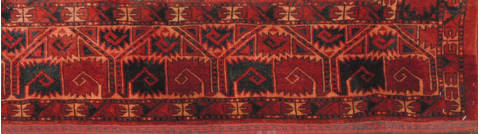 Baluch Red Square Hand Knotted 18 X 24 Area Rug 100-111058 Image 0