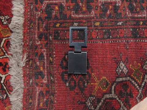 Baluch Red Square Hand Knotted 110 X 24 Area Rug 100-111059 Image 3