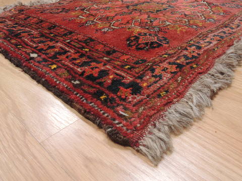 Baluch Red Square Hand Knotted 110 X 24 Area Rug 100-111059 Image 5