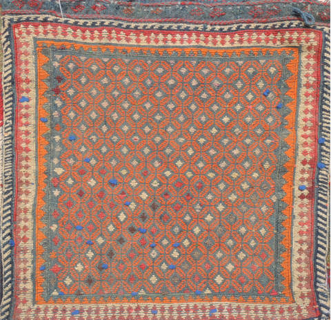Baluch Blue Square Hand Woven 18 X 22 Area Rug 100-111070 Image 0