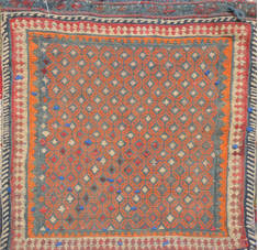 Baluch Blue Square Hand Woven 1'8" X 2'2"  Area Rug 100-111070