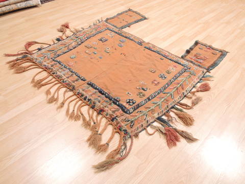 Baluch Beige Flat Woven 46 X 47 Area Rug 100-111073 Image 2