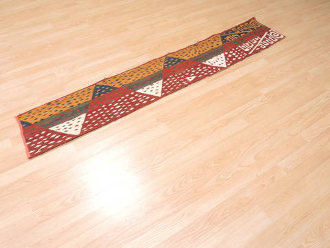 Kilim Red Runner Hand Knotted 11 X 64 Area Rug 100-111075 Image 5