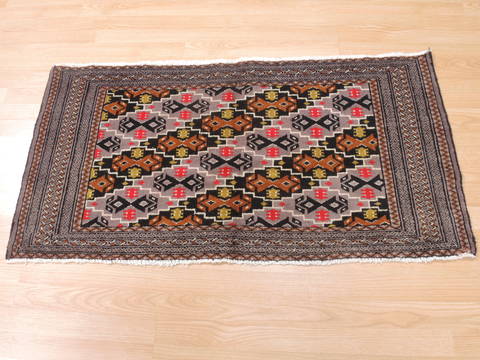 Baluch Grey Hand Knotted 20 X 43 Area Rug 134-111080 Image 5