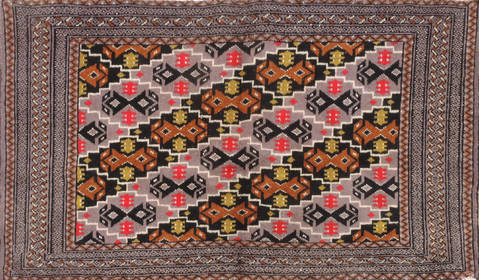Baluch Grey Hand Knotted 20 X 43 Area Rug 134-111080 Image 0