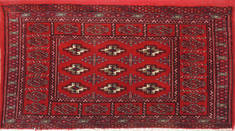 Baluch Red Hand Knotted 1'8" X 3'3"  Area Rug 134-111081