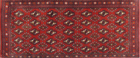 Baluch Red Hand Knotted 20 X 43 Area Rug 134-111083 Image 0