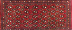 Baluch Red Hand Knotted 2'0" X 4'3"  Area Rug 134-111083