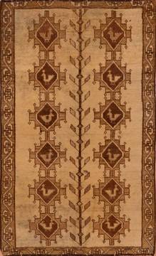 Baluch Beige Hand Knotted 3'3" X 5'7"  Area Rug 134-111094