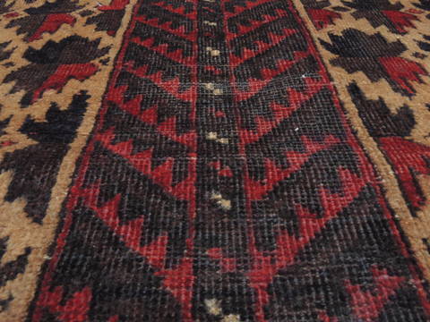 Baluch Beige Hand Knotted 310 X 75 Area Rug 134-111095 Image 6