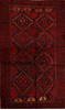 Baluch Red Hand Knotted 211 X 45 Area Rug 134-111100 Thumb 0
