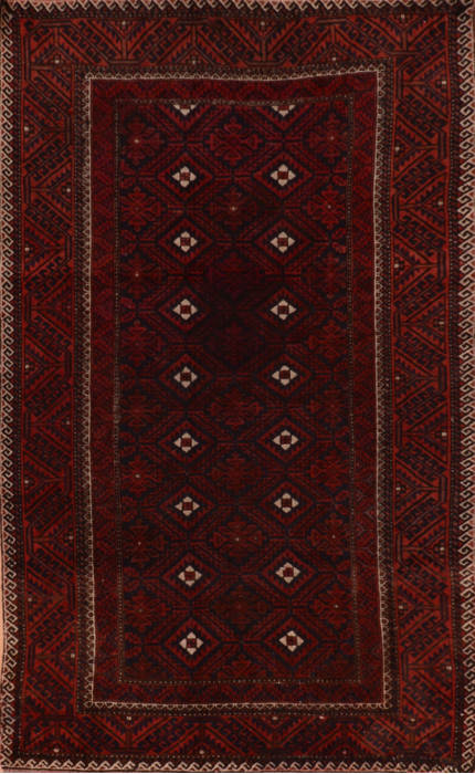 Baluch Blue Hand Knotted 311 X 69 Area Rug 134-111101 Image 0