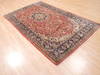 Kashan Red Hand Knotted 48 X 81  Area Rug 134-111106 Thumb 2