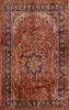Kashan Red Hand Knotted 48 X 81  Area Rug 134-111106 Thumb 0