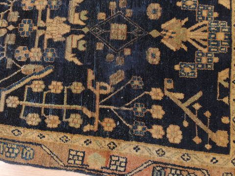 Baluch Blue Runner Hand Knotted 31 X 91 Area Rug 134-111108 Image 6
