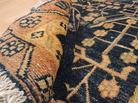 Baluch Blue Runner Hand Knotted 31 X 91 Area Rug 134-111108 Image 9