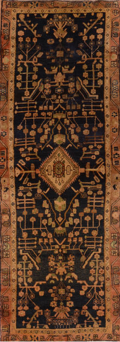 Baluch Blue Runner Hand Knotted 31 X 91 Area Rug 134-111108 Image 0