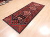 Baluch Black Runner Hand Knotted 211 X 79  Area Rug 134-111109 Thumb 1