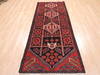 Baluch Black Runner Hand Knotted 211 X 79  Area Rug 134-111109 Thumb 7