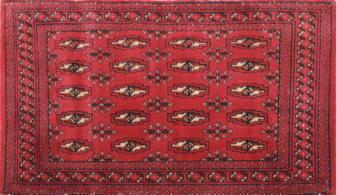 Baluch Red Hand Knotted 18 X 33 Area Rug 134-111116 Image 0
