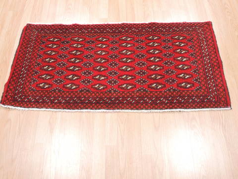 Baluch Red Hand Knotted 20 X 43 Area Rug 134-111119 Image 2