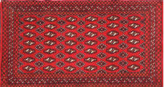Afghan Baluch Red Rectangle 2x4 ft Wool Carpet 111119