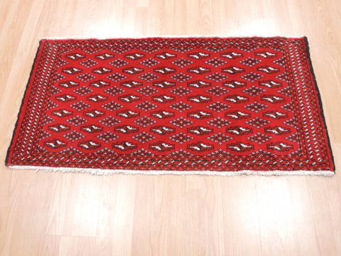 Baluch Red Hand Knotted 20 X 43 Area Rug 134-111120 Image 2