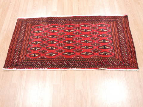 Baluch Red Hand Knotted 20 X 43 Area Rug 134-111123 Image 1