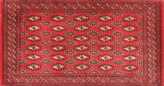Baluch Red Hand Knotted 1'8" X 3'3"  Area Rug 134-111124