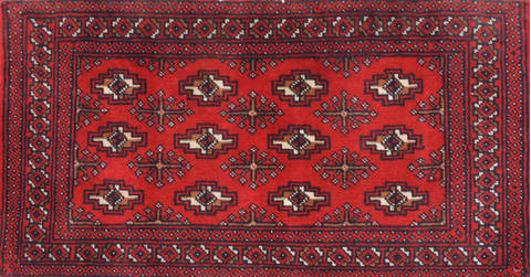 Baluch Red Hand Knotted 18 X 33 Area Rug 134-111126 Image 0