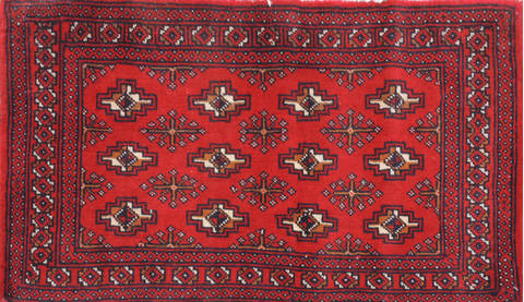 Baluch Red Hand Knotted 18 X 33 Area Rug 134-111128 Image 0