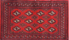 Baluch Red Hand Knotted 1'8" X 3'3"  Area Rug 134-111128