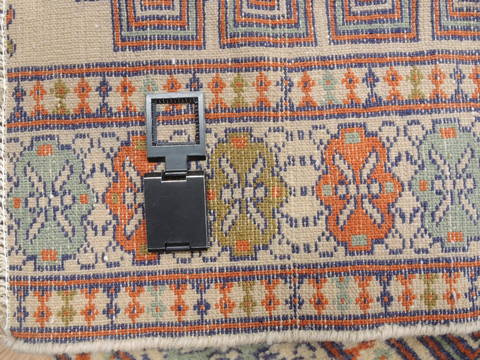 Baluch Beige Square Hand Knotted 29 X 33 Area Rug 134-111136 Image 5