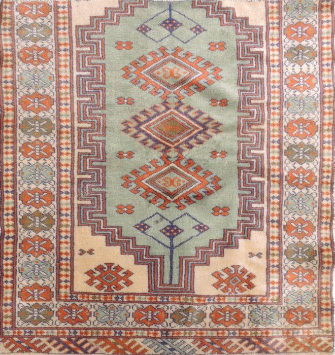 Baluch Beige Square Hand Knotted 29 X 33 Area Rug 134-111136 Image 0