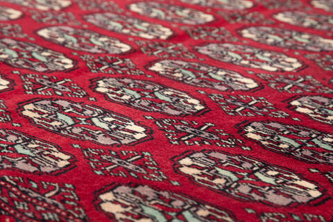 Bokhara Red Hand Knotted 47 X 65  Area Rug 700-111145 Image 3