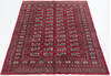 Bokhara Red Hand Knotted 47 X 65  Area Rug 700-111145 Thumb 1