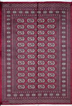 Bokhara Red Hand Knotted 4'8" X 6'8"  Area Rug 700-111158