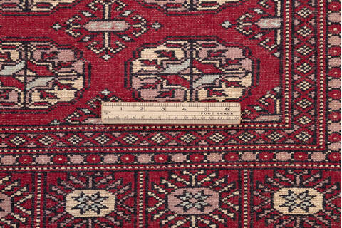 Bokhara Red Hand Knotted 47 X 66  Area Rug 700-111159 Image 8