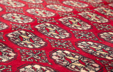 Bokhara Red Hand Knotted 47 X 69  Area Rug 700-111164 Image 3