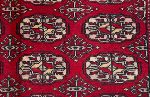 Bokhara Red Hand Knotted 47 X 69  Area Rug 700-111164 Image 6