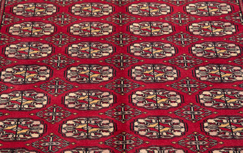 Bokhara Red Hand Knotted 48 X 66  Area Rug 700-111165 Image 5