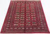 Bokhara Red Hand Knotted 48 X 66  Area Rug 700-111165 Thumb 1