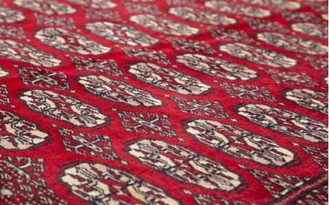 Bokhara Red Hand Knotted 47 X 69  Area Rug 700-111166 Image 3