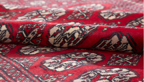 Bokhara Red Hand Knotted 47 X 69  Area Rug 700-111166 Image 7