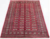 Bokhara Red Hand Knotted 47 X 69  Area Rug 700-111166 Thumb 1
