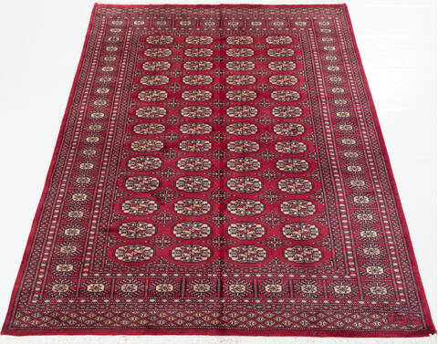 Bokhara Red Hand Knotted 48 X 68  Area Rug 700-111168 Image 1